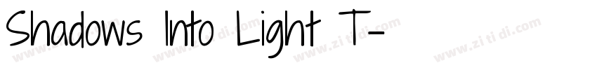 Shadows Into Light T字体转换